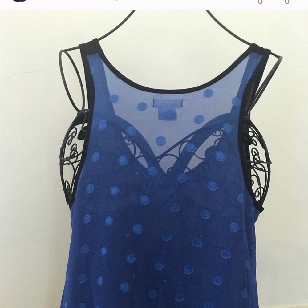 Cooperative sheer two toned sleeveless top - Picture 8 of 8
